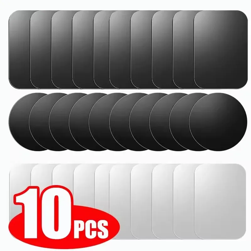 Tablet Phone Accessories - 5/10個入り 磁気金属プレートディスク 車載電話ホルダーステッカー 磁気パッチステッカー タブレット・携帯電話用 車載スタンドマウント