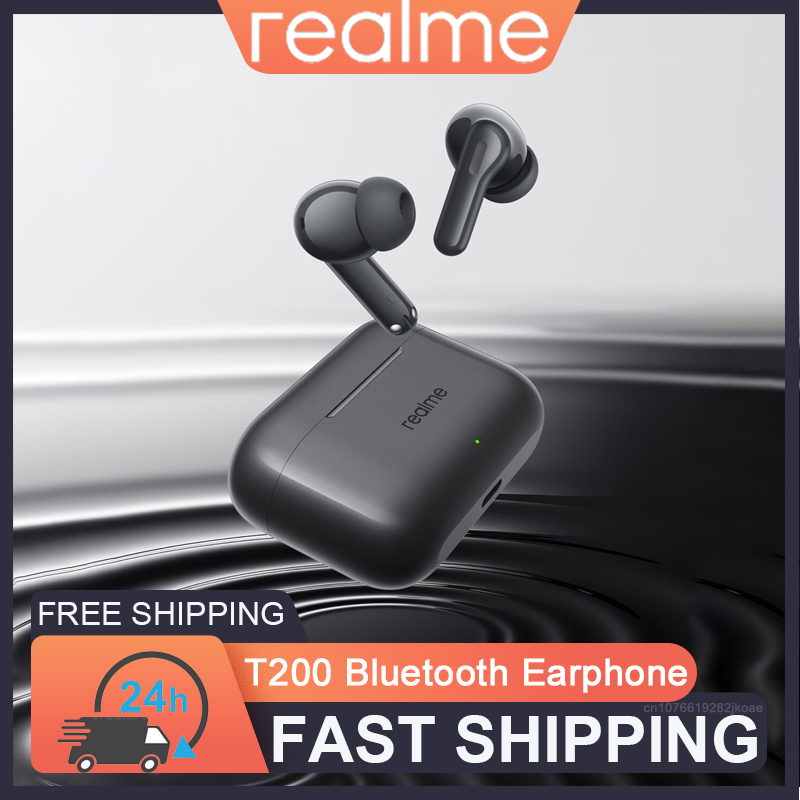 Realme Tablet Accessories - 新しいrealme Buds T200イヤホン ワイヤレスBluetooth 5.4 アクティブノイズキャンセリングヘッドホン