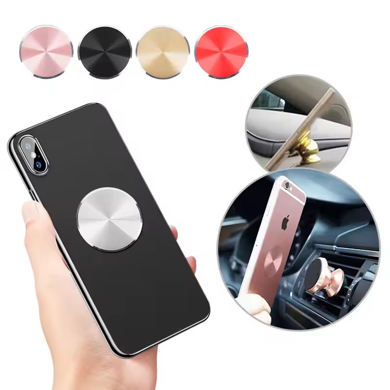 Tablet Phone Accessories - 薄い金属プレートディスク、マグネット式車載携帯電話ホルダー用鉄シートステッカーディスク、マグネット式タブレット・デスク・携帯電話・車載スタンドマウント用、円形