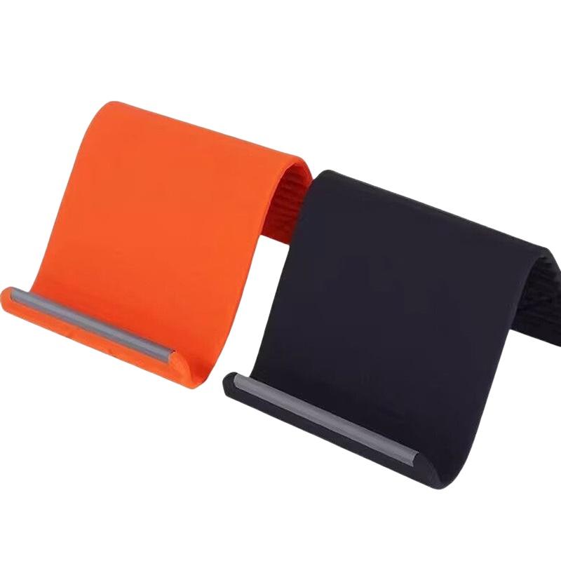 Tablet Stand Adjustable - ユニバーサル携帯電話ホルダー家庭用オフィス用柔軟な折りたたみ式電話スタンドシリコンタブレットホルダー調節可能なレイジーブラケット