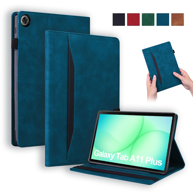 Getac Tablet Accessories - Samsung Tab A11 Plus用ケース 高級PUレザー財布型タブレットケース Galaxy
