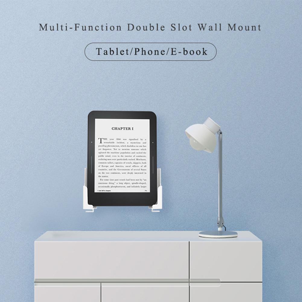 Tablet Stand Adjustable - 2個入り調整可能な壁掛けタブレットホルダー、ユニバーサルフォンフレームスタンドブラケット、寝室収納サポートラック