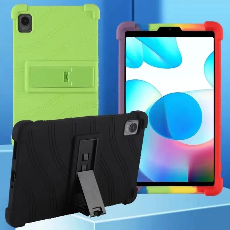 Realme Tablet Accessories - Realme用のソフトシリコンケース,保護シェル付きのミニタブレット,耐衝撃性,ファッショナブル,10.4インチ,8.7インチ