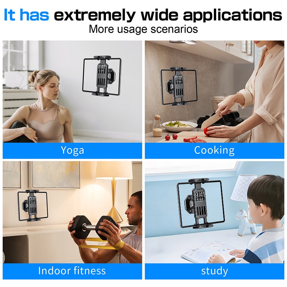 壁掛け式スマホホルダー タブレットスタンド 調整可能クランプ - Tablet Stand Adjustable のレビューと価格