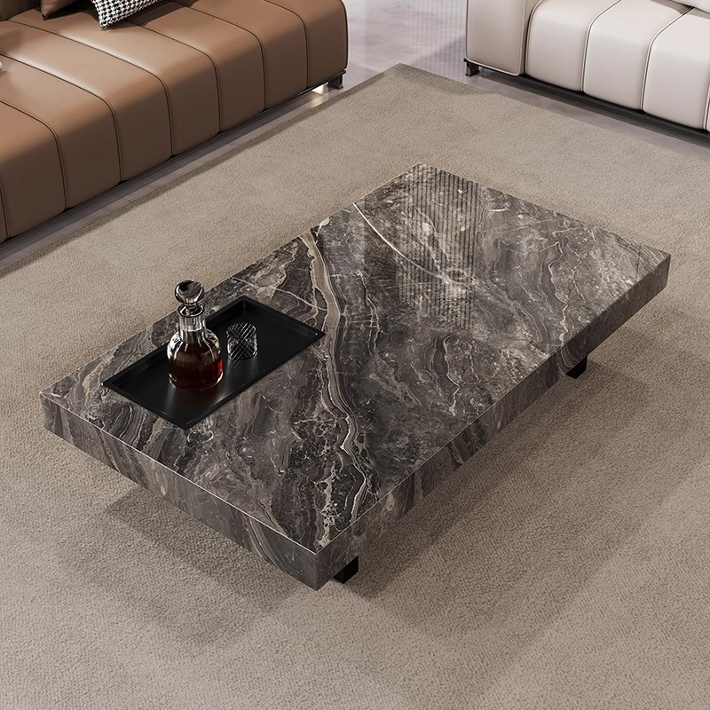 シンプルで豪華なコーヒーテーブル モダンな長方形のプレミアム - Unique Table Accessories のレビューと価格