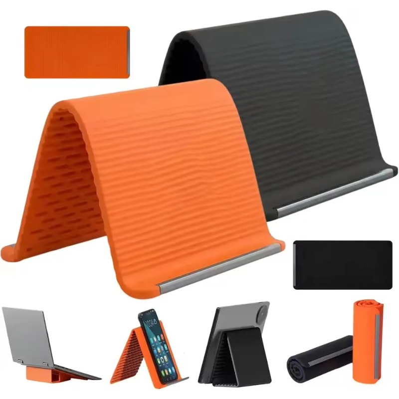 柔軟で折りたたみ可能なシリコン製携帯電話ホルダー、ポータブル - Tablet Phone Accessories のレビューと価格