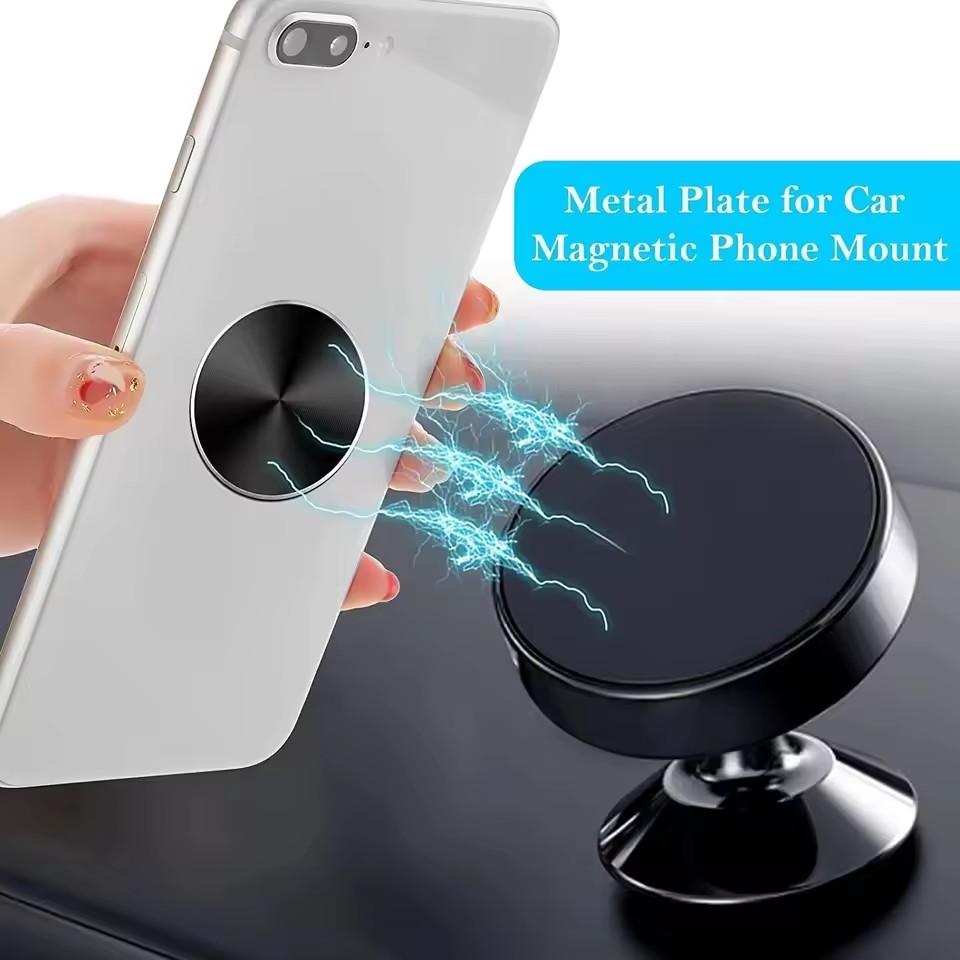 薄い金属プレートディスク、マグネット式車載携帯電話ホルダー用 - Tablet Phone Accessories のレビューと価格