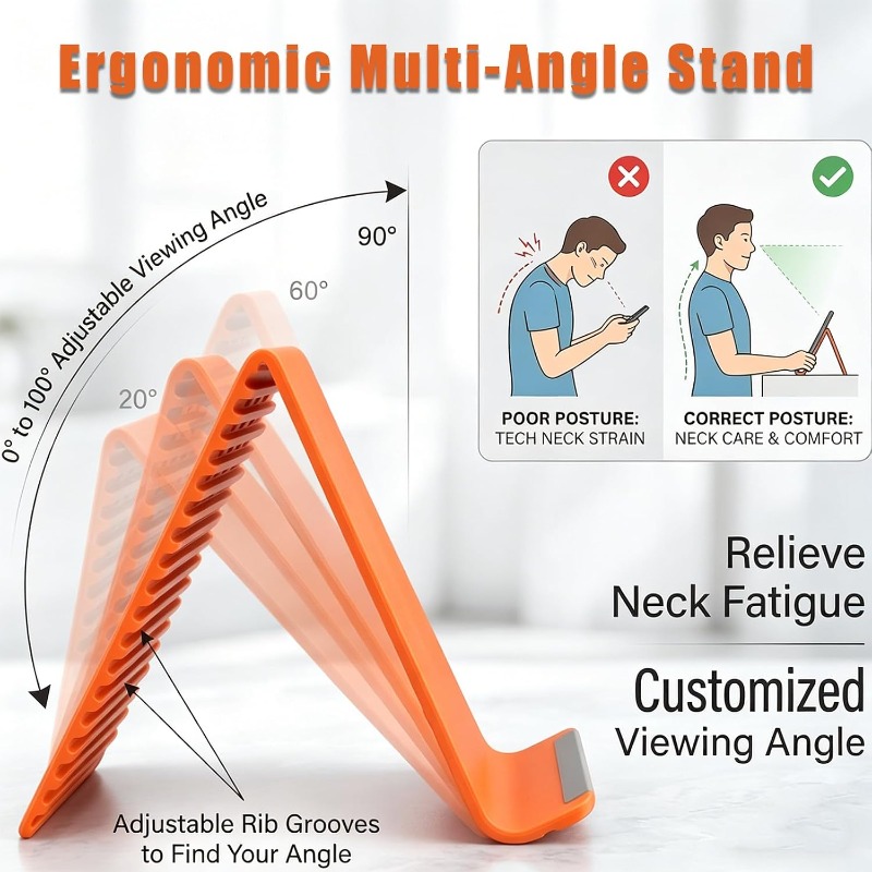 柔軟で折りたたみ可能なシリコン製スマホホルダー、携帯用調整可 - Tablet Stand Adjustable のレビューと価格