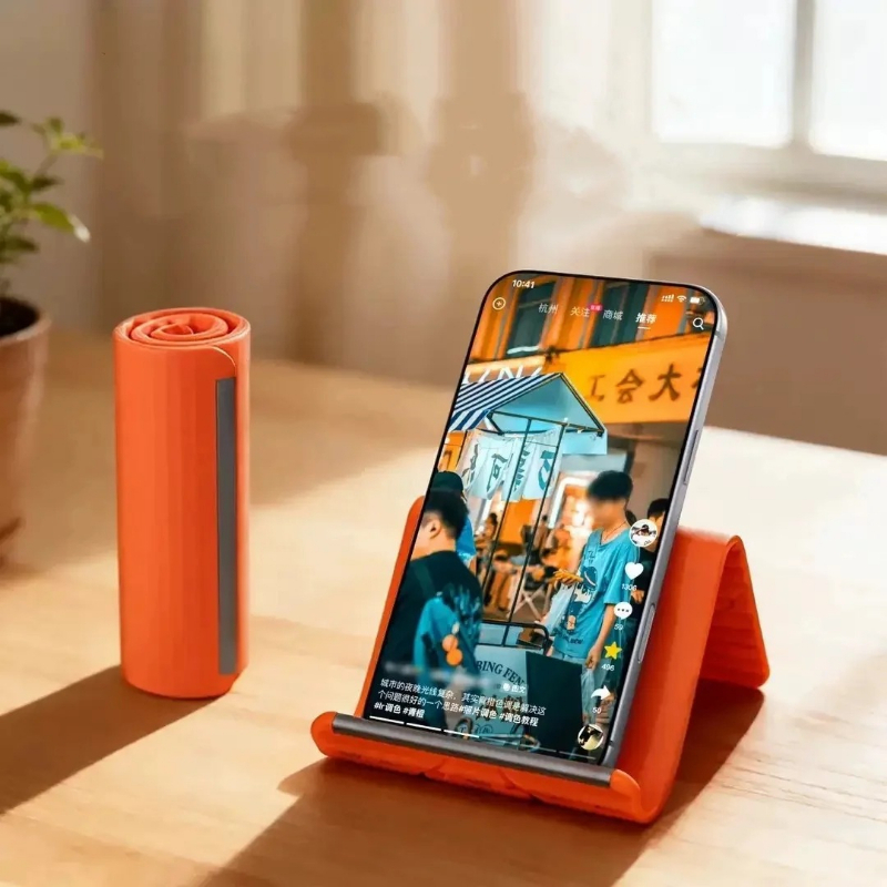 怠惰な携帯電話スタンドシリコンデスクトップタブレットラップト - Tablet Phone Accessories のレビューと価格