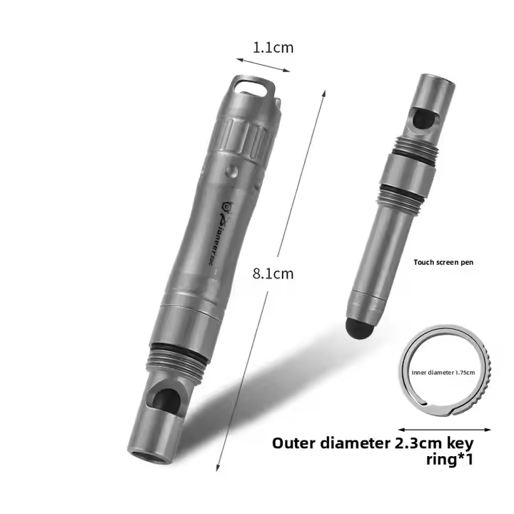 緊急用ホイッスルとシリコン製スタイラスチップを備えたチタン合 - Tablet Drawing Accessories のレビューと価格