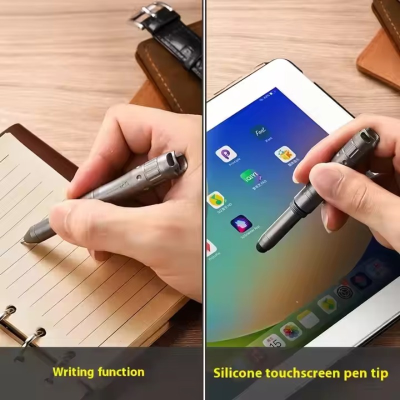 緊急用ホイッスルとシリコン製スタイラスチップを備えたチタン合 - Tablet Drawing Accessories のレビューと価格