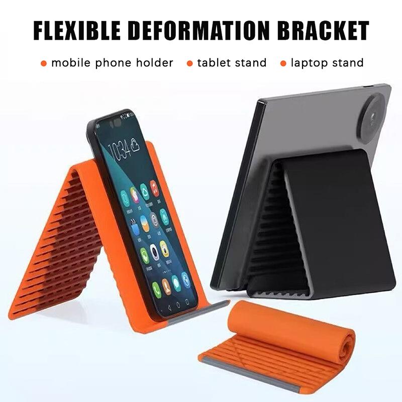 柔軟な折りたたみ式携帯電話スタンド シリコン製タブレットホル - Tablet Stand Adjustable のレビューと価格