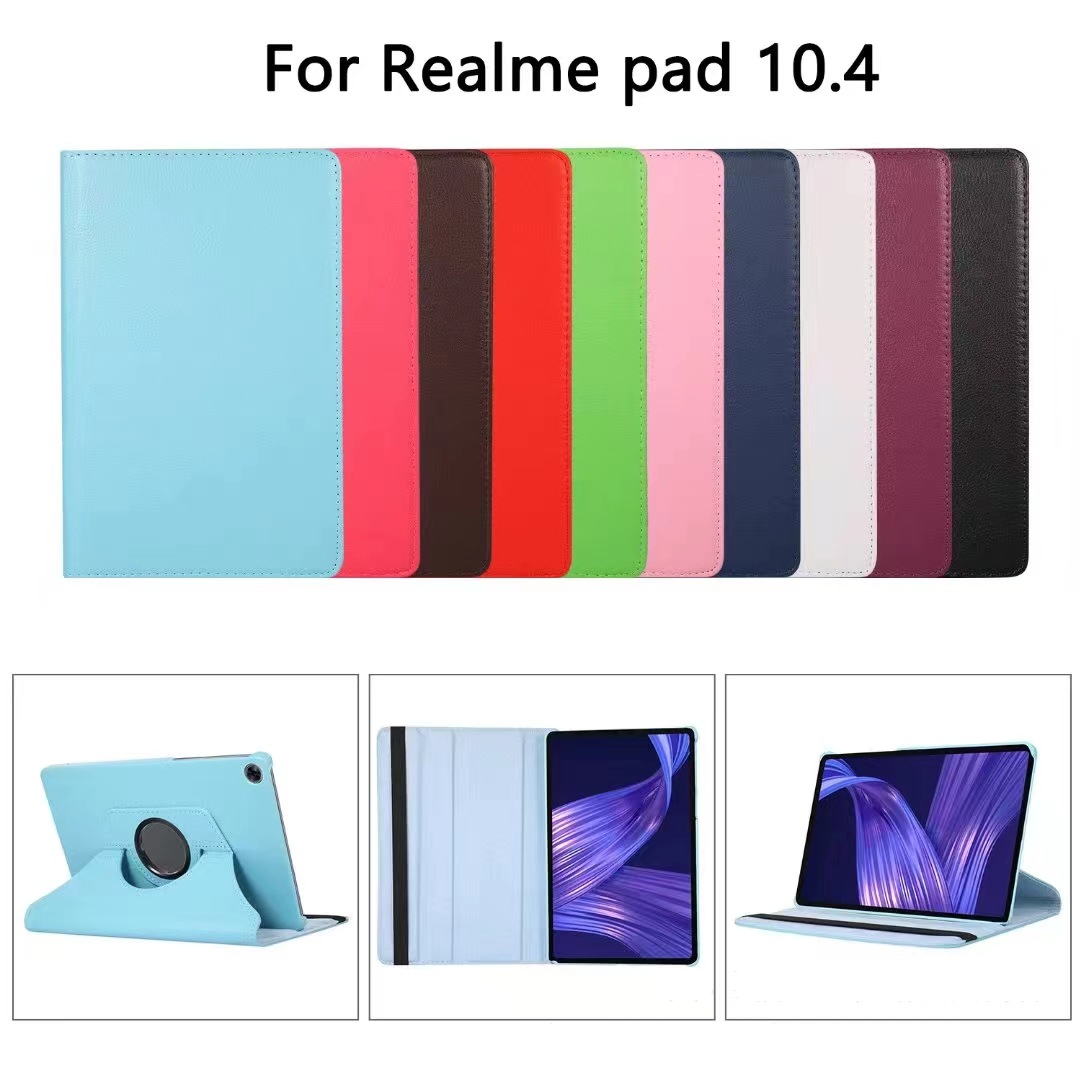 Realme用ホルダー付きレザーケース,2021インチ,Bl - Realme Tablet Accessories のレビューと価格