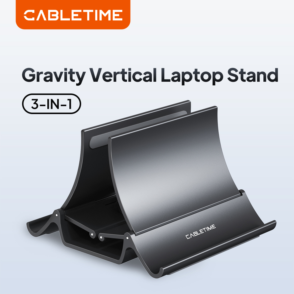 CABLETIME 垂直ラップトップスタンドデスクトップ重力 - Dell Tablet Accessories のレビューと価格