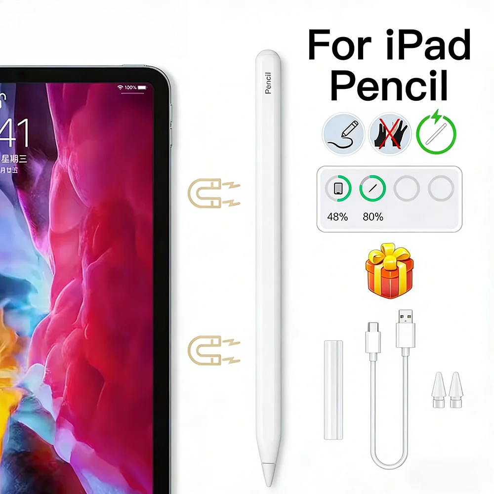Apple Pencil 2用 磁気充電 パームリジェクショ - Tablet Drawing Accessories のレビューと価格